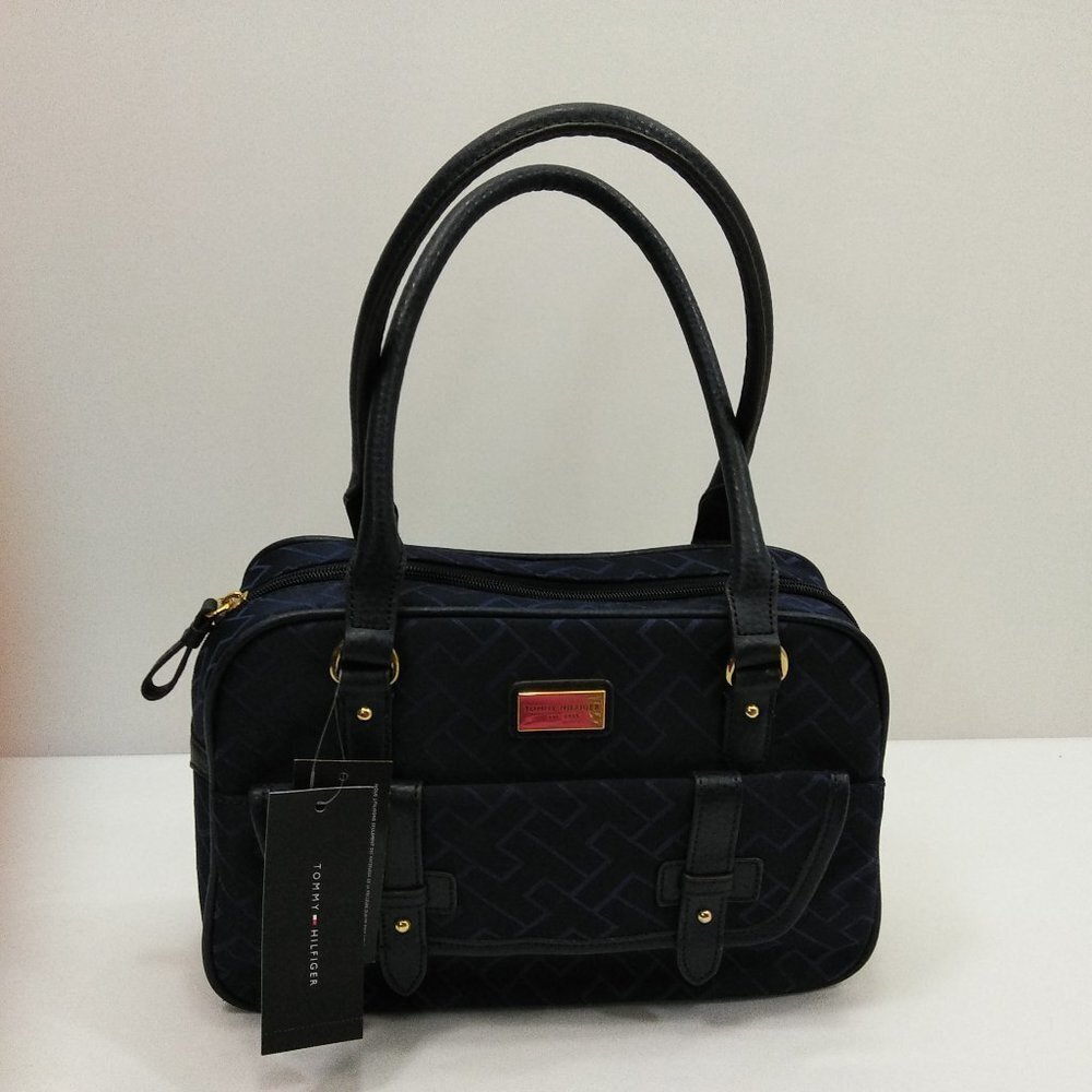TOMMY HILFIGER SATCHEL SIGNATURE HANDBAG NEW WITH